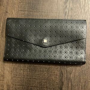 Lodis black leather wallet